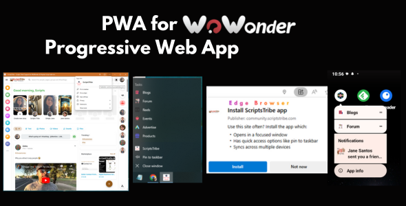 WoWonder PWA addon-Progressive Web App - ScriptsTribe